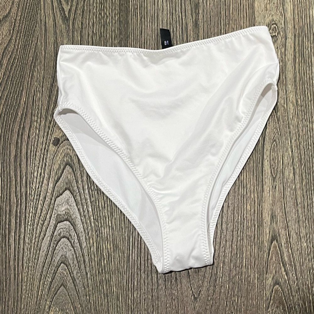 NWT Victoria’s Secret PINK Active High Waist Mini Bikini Bottom High-Cut White M